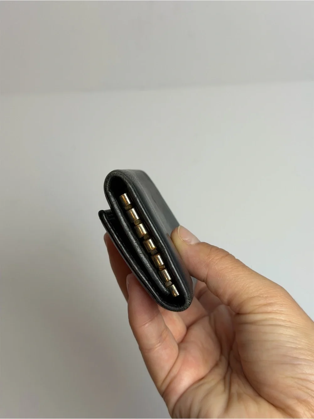 Gucci Black Leather Key Holder Case